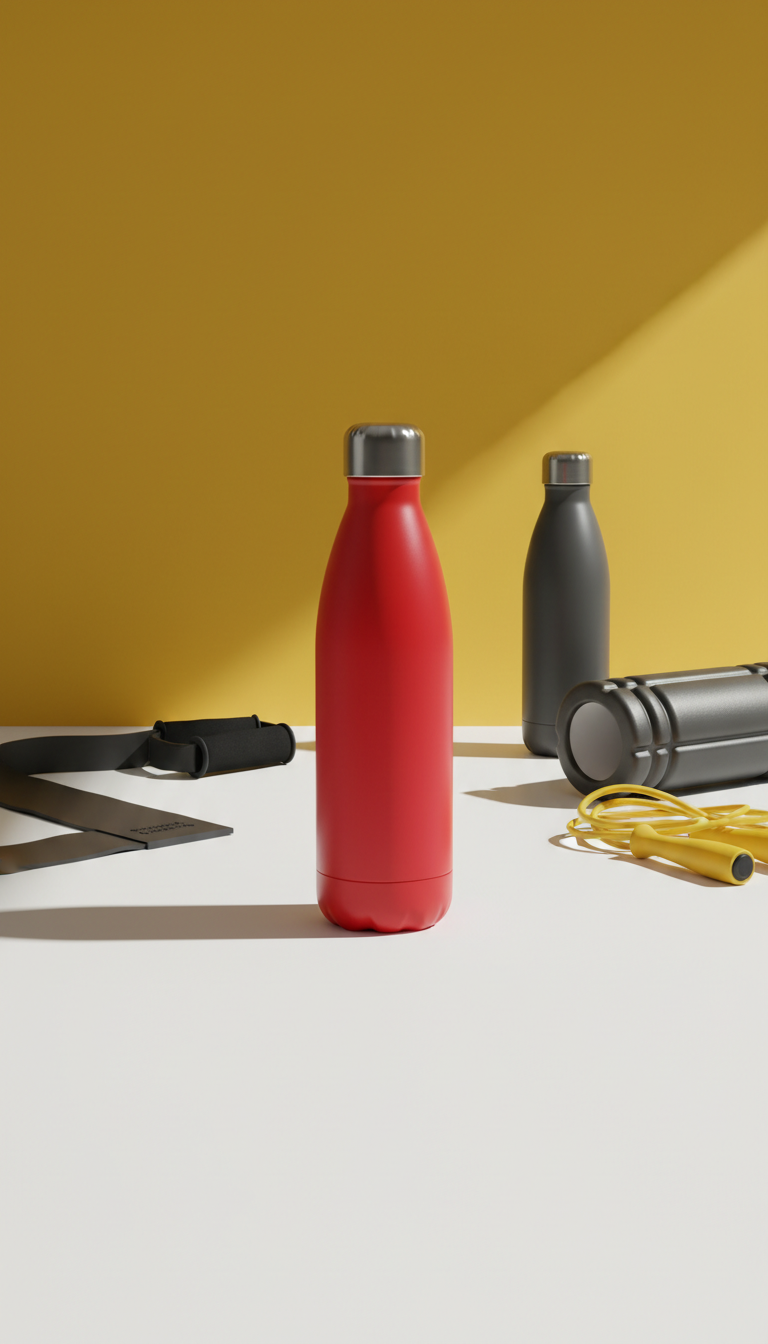 Stainless Water Bottle in Pulse Red